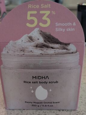 Peony Muguet Orchid Rice Salt Body Scrub — Pink